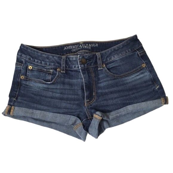 AMERICAN EAGLE SUPER STRETCH SHORTIE SHORTS 6 - Picture 1 of 13
